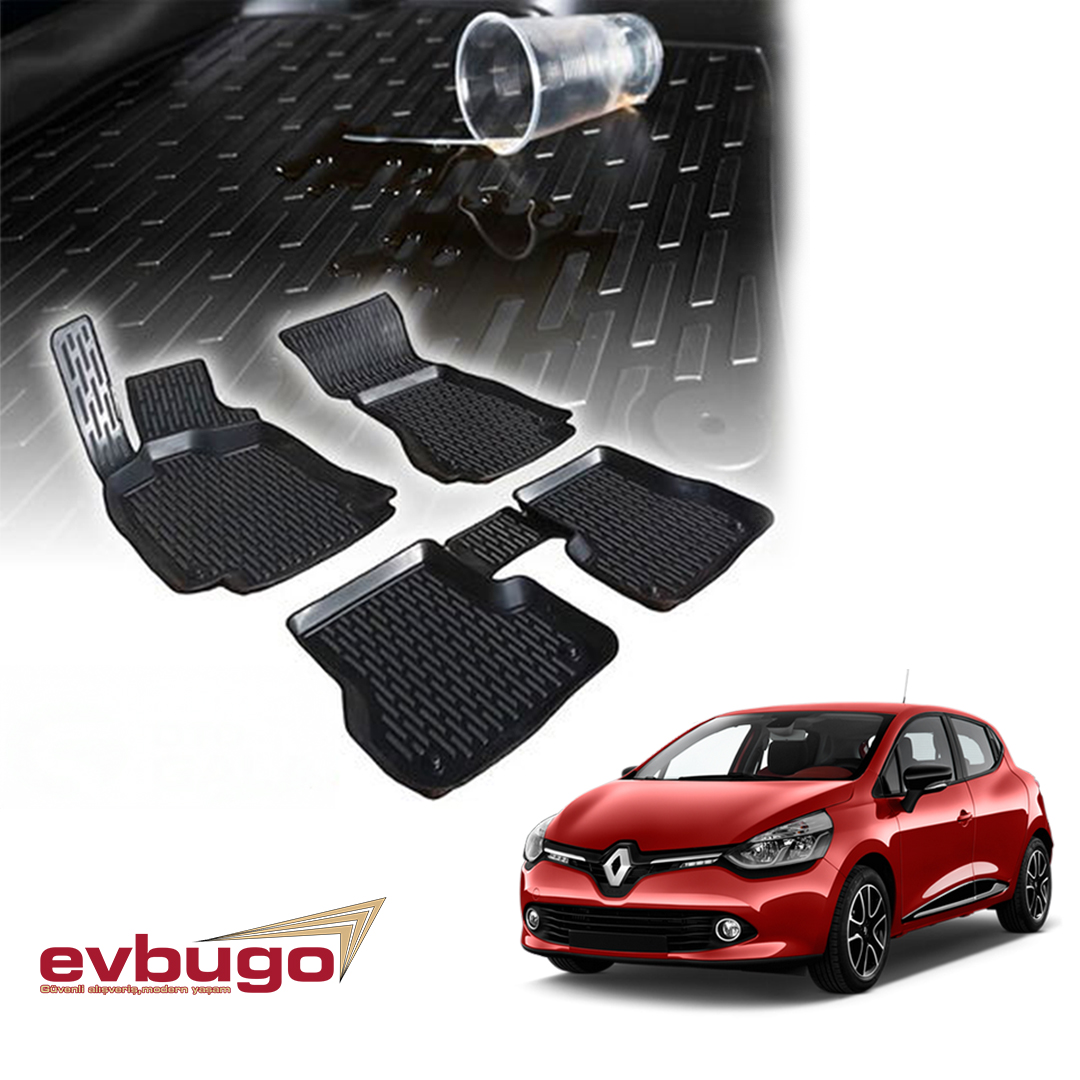 3D PASPAS SİYAH RENAULT CLIO 4 2013-2019